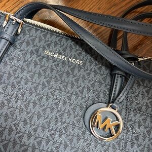 Michael Kors Navy Monogram Tote